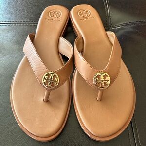 Tory Burch Royal Tan flip flops
